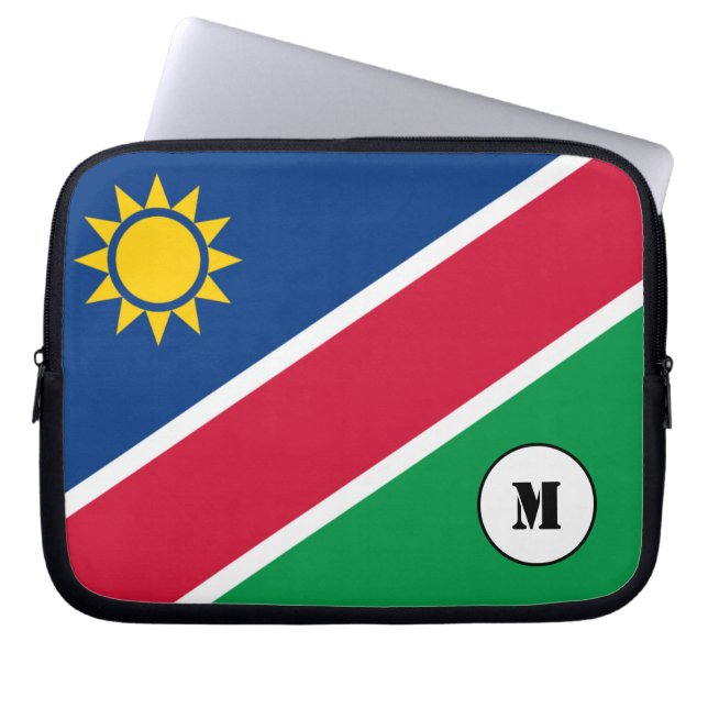 Laptophoes van Namibische vlag Laptop Sleeve (Voorkant)