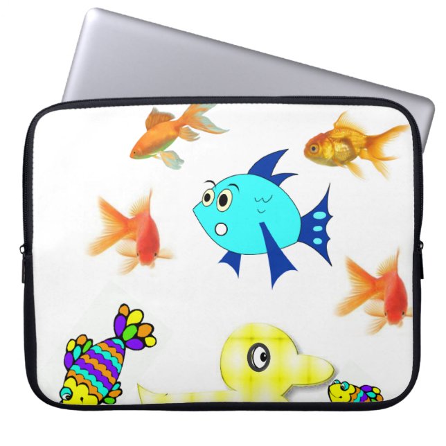Laptophoes Vis Laptop Sleeve (Voorkant)