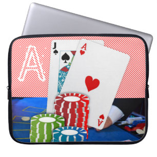 Laptophoes voor afspeelkaarten laptop sleeve