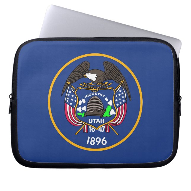 Laptophoes voor Amerikaanse vlag Laptop Sleeve (Voorkant)