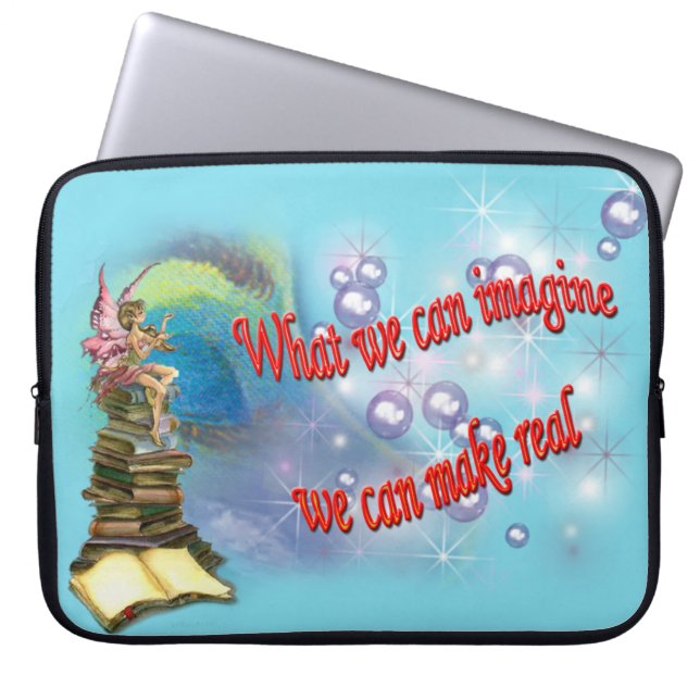 Laptophoes voor de jonge schrijver laptop sleeve (Voorkant)