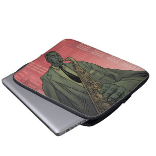Laptophoes voor Jazz Midnight saxophone-speler Laptop Sleeve