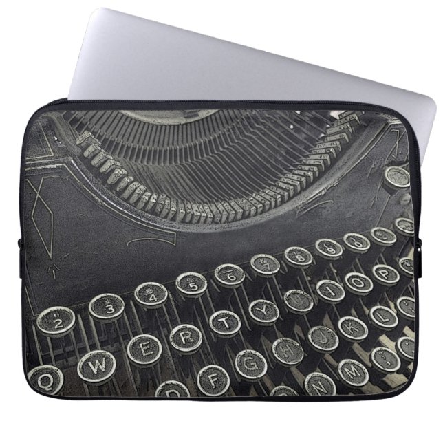  laptophoes voor schrijfmachine laptop sleeve (Voorkant)