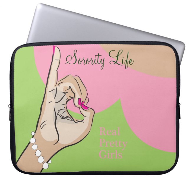 Laptophoes voor Sorority Life Laptop Sleeve (Voorkant)