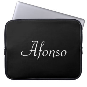 Laptophoes zwart laptop sleeve