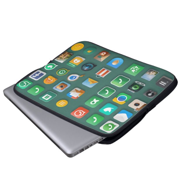 Laptophoezen Laptop Sleeve (Voorkant onderkant)