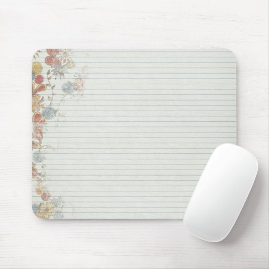 Laptoppapier met bloem muismat (Met muis)