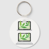 Laptops met Sleutelhanger met bladeren (Achterkant)