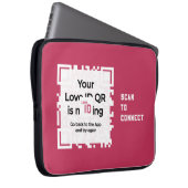 Laptopschutzhülle - RED - QR - PURE Collection Laptop Sleeve (Voorkant Rechts)
