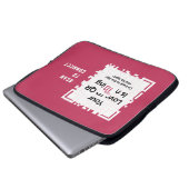 Laptopschutzhülle - RED - QR - PURE Collection Laptop Sleeve (Voorkant onderkant)