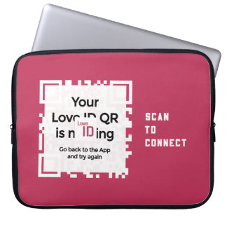 Laptopschutzhülle - RED - QR - PURE Collection Laptop Sleeve