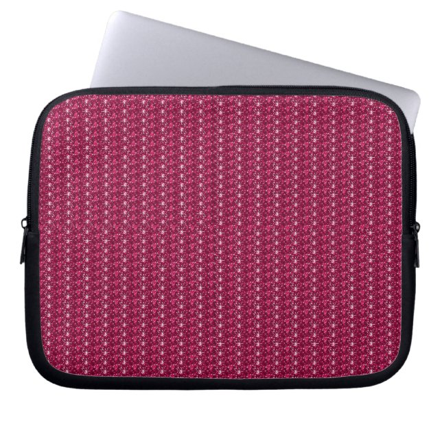 LaptopSlaap Maroon Glitter Laptop Sleeve (Voorkant)