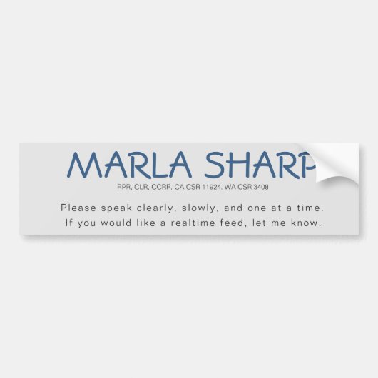 Laptopsticker (groot, adverteren realtime) bumpersticker (Voorkant)