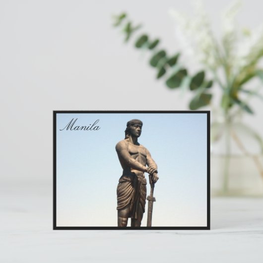 lapu-lapu-standbeeld briefkaart (Staand voorkant)