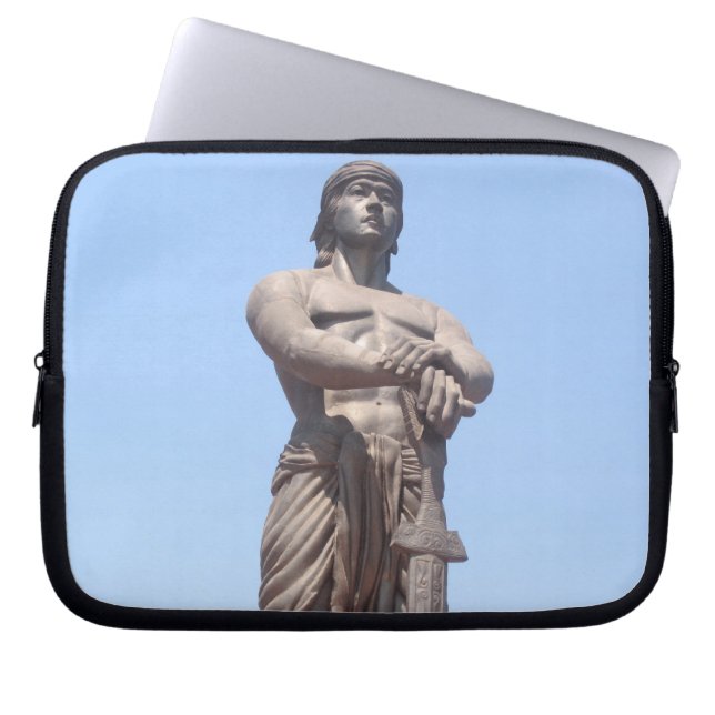lapu-lapu-standbeeld laptop sleeve (Voorkant)