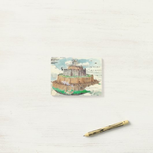 Laputa Concept Art Post-it® Notes (Op bureau)