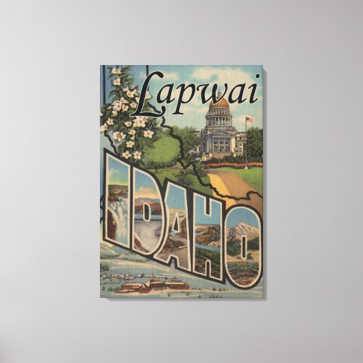 Lapwai, IdahoLarge Letter ScenesLapwai, ID Canvas Afdruk (Voorkant)