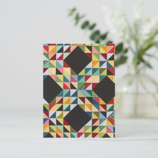 lapwerk dekbed - WOWCOCO Briefkaart (Staand voorkant)