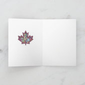 Lapwerk Gestikt Blad 5 van de Esdoorn Kaart (Binnen)