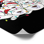 Lar Bear Christmas Tree Funny Animal Christmas Lar Poster (Hoek)