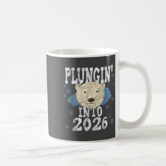 Lar Bear Plunge - Plungin' Into 2026 New Year Cold Koffiemok (Rechts)