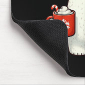 Lar Bear Santa Hat Christmas Holiday Xmas Coffee C Muismat (Hoek)