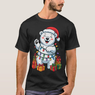 Lar Beer Santa Hoed Dieren Liefhebbers Lelijke Ker T-shirt