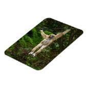 Lar Gibbon die van de boom hangt Magneet (Linkerzijde)