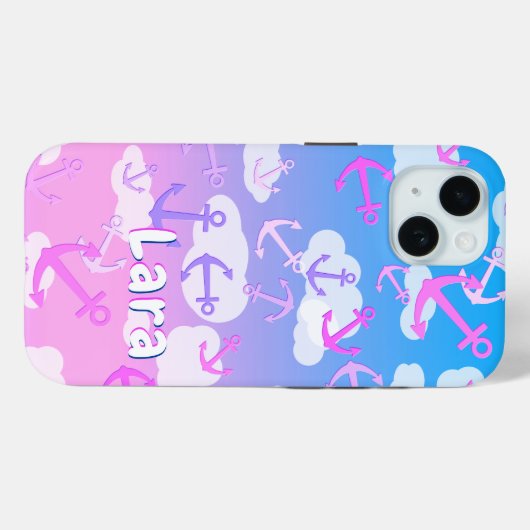 Lara - aangepaste naam Sjabloon, Schattigee drijve Case-Mate iPhone Case (Achterkant (horizontaal))