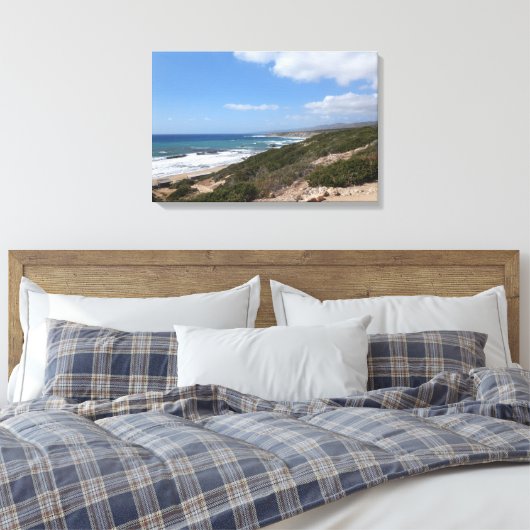 Lara Beach, Paphos, Cyprus Canvas Afdruk (Insitu (Slaapkamer))