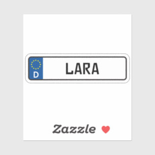 Lara Duits Bord van het Autorijbewijs Sticker