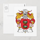 Lara Family Crest Briefkaart (Voorkant / Achterkant)