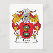 Lara Family Crest Briefkaart (Voorkant)