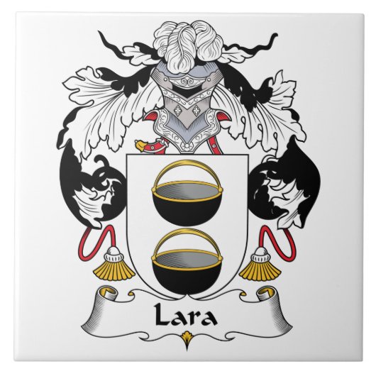 Lara Family Crest Tegeltje (Voorkant)