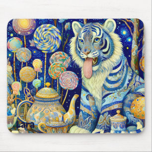 LARA ~ Paisley Tiger ~ theefeest ~ Mousepad Muismat