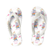 Lara - Rainbow Hippo Happiness - Kinder Teenslippe Kinder Teenslippers (Voetbed)