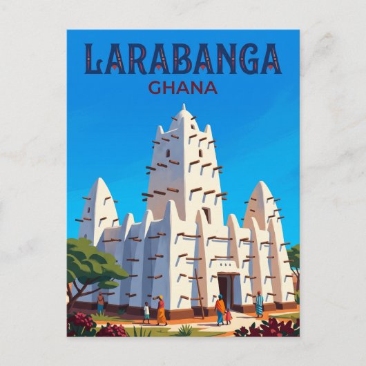 Larabanga-moskee Ghana Briefkaart (Voorkant)