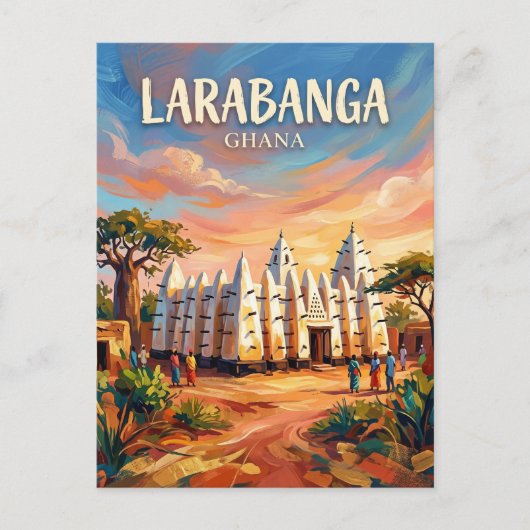 Larabanga-moskee Ghana Briefkaart (Voorkant)