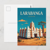 Larabanga-moskee Ghana Briefkaart (Voorkant / Achterkant)
