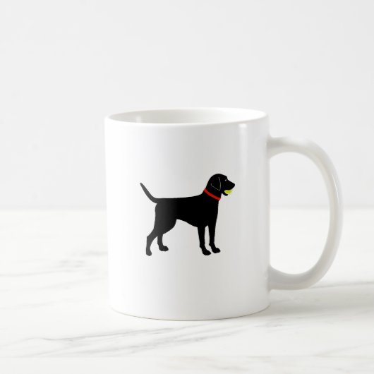 Larador Fetch, Black Lab play ball Koffiemok (Rechts)