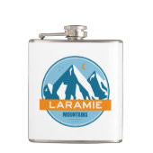 Laramie Mountains Wyoming sterren maan Heupfles (Voorkant)