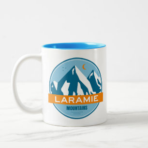 Laramie Mountains Wyoming sterren maan Tweekleurige Koffiemok