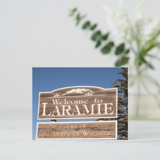 Laramie Wyoming Briefkaart Souvenir Reizen (Staand voorkant)