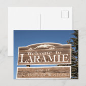 Laramie Wyoming Briefkaart Souvenir Reizen (Voorkant / Achterkant)