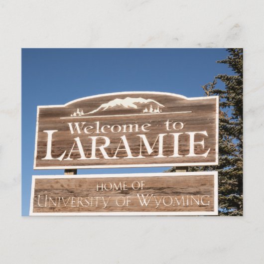 Laramie Wyoming Briefkaart Souvenir Reizen (Voorkant)