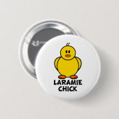 Laramie Wyoming Chick Ronde Button 5,7 Cm (Voorkant /achterkant)