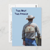 Laramie Wyoming Cowboy Briefkaart (Voorkant / Achterkant)