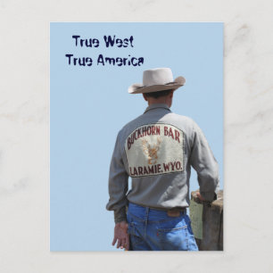 Laramie Wyoming Cowboy Briefkaart