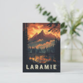 Laramie Wyoming Vintage Briefkaart (Staand voorkant)