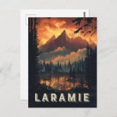 Laramie Wyoming Vintage Briefkaart (Voorkant / Achterkant)